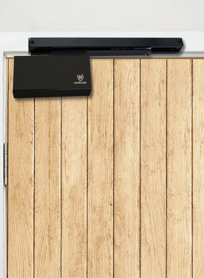 Harrison Door Closer RM4000-1618 Automatic Concealed Door Closer | Aluminiume Material | Double Speed Adjustment | Suitable for Home, Office, Hotel, Restaurant, | Black Finish | Weight Capacity 90kg | - Image 2